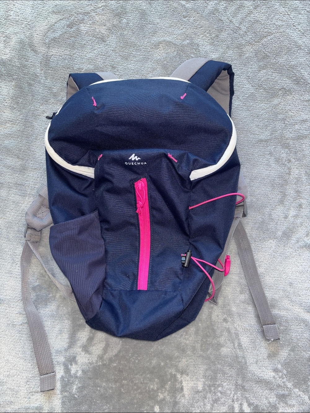 Quechua 10L kids navy pink backpack